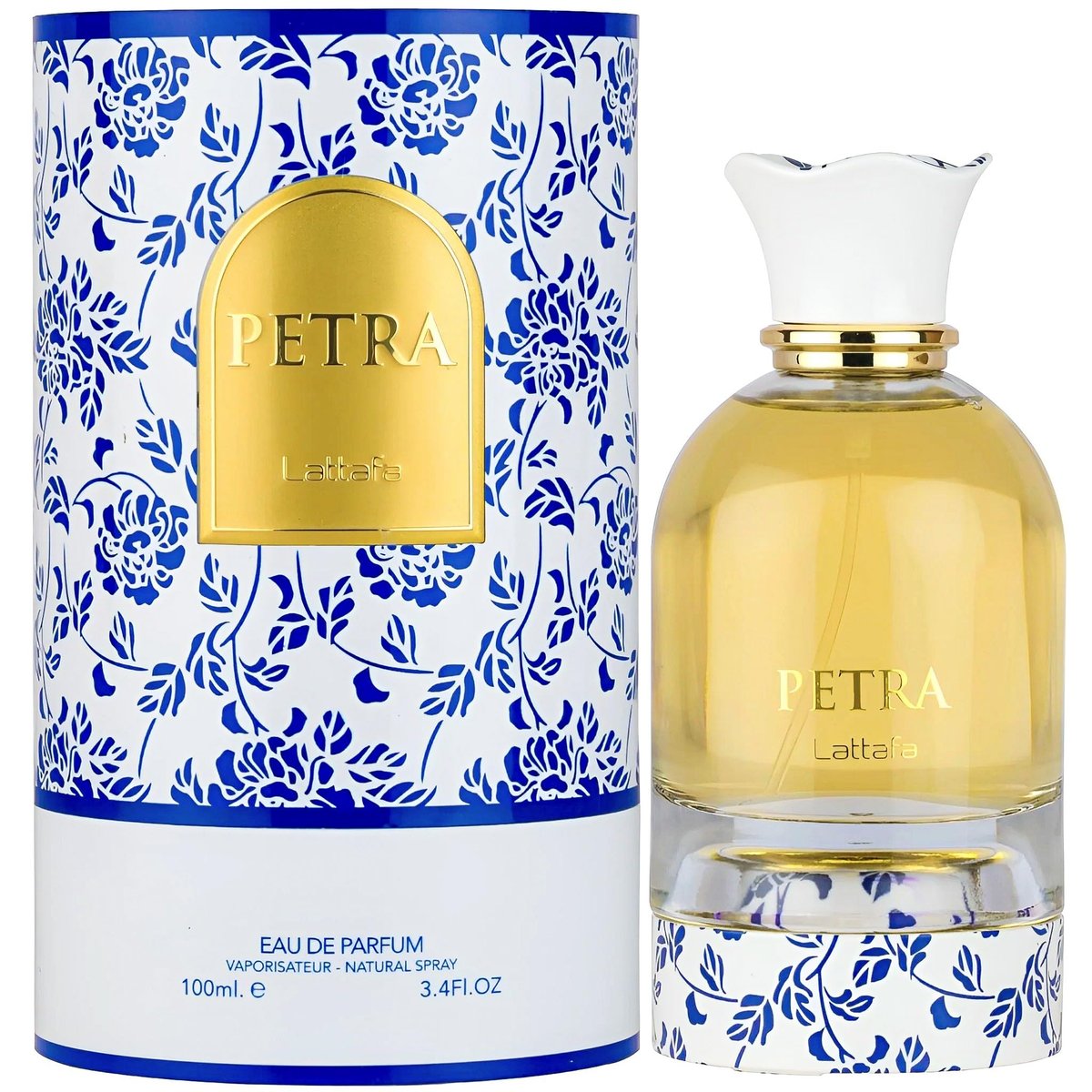 Lattafa Petra Eau de Parfum - Fruity Gourmand Floral Musky Unisex Fragrance, 3.4 oz (100 ml) Avelisse