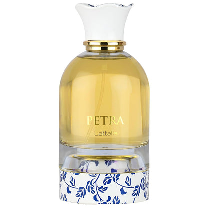 Lattafa Petra Eau de Parfum - Fruity Gourmand Floral Musky Unisex Fragrance, 3.4 oz (100 ml) Avelisse