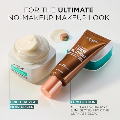 L'Oreal Paris Bright Reveal Vitamin C Glow Moisturizer – Brightening Face Moisturizer with SPF 50 Sample, 1 oz Avelisse
