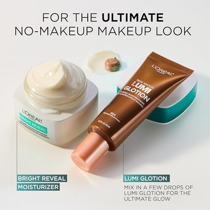 L'Oreal Paris Bright Reveal Vitamin C Glow Moisturizer – Brightening Face Moisturizer with SPF 50 Sample, 1 oz Avelisse