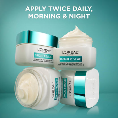L'Oreal Paris Bright Reveal Vitamin C Glow Moisturizer – Brightening Face Moisturizer with SPF 50 Sample, 1 oz Avelisse