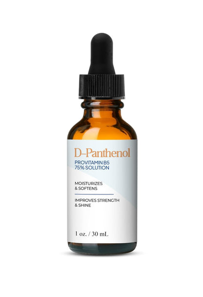 D-Panthenol Liquid 75% Provitamin B5 Solution (1 Oz / 30 mL) – Moisturizing Ingredient for Skin, Hair, and Cosmetic Formulations by Talsen Chemicals Avelisse