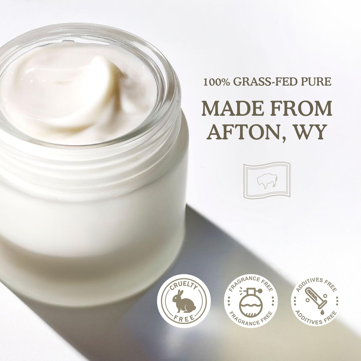 Mett Wellness Whipped Tallow Cream - 4oz Fragrance-Free Face & Body Moisturizer Rich in Essential Fatty Acids & Vitamins A, D, E, K with Collagen - görsel 11
