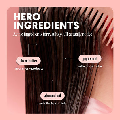 MONDAY HAIRCARE Anti-Frizz Hair Mask with Shea Butter, Jojoba, Coconut, & Almond Oil for Frizz-Prone Hair - 250 mL (Dual Pack) Avelisse