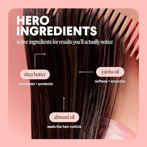 MONDAY HAIRCARE Anti-Frizz Hair Mask with Shea Butter, Jojoba, Coconut, & Almond Oil for Frizz-Prone Hair - 250 mL (Dual Pack) Avelisse