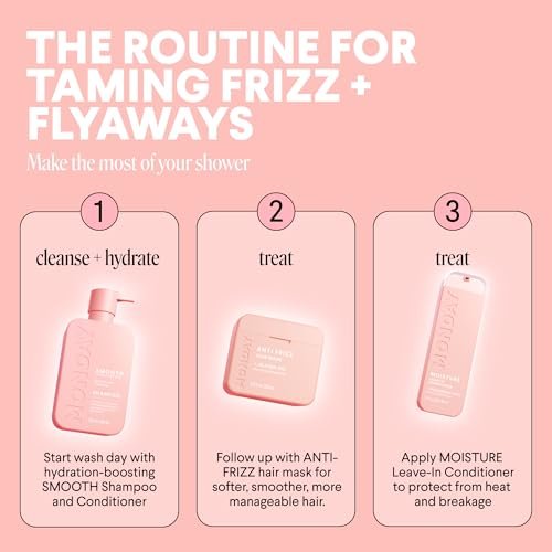 MONDAY HAIRCARE Anti-Frizz Hair Mask with Shea Butter, Jojoba, Coconut, & Almond Oil for Frizz-Prone Hair - 250 mL (Dual Pack) Avelisse