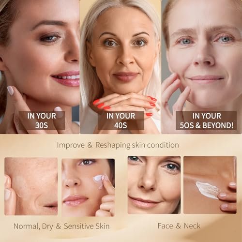 ULTIBELA Tighten and Lift Neck Cream – Deep Hydration Neck Firming Cream with Retinol, Collagen & Honey, Anti-Aging & Wrinkle Moisturizer for Face, Neck & Décolleté, 1.7 Fl Oz Avelisse