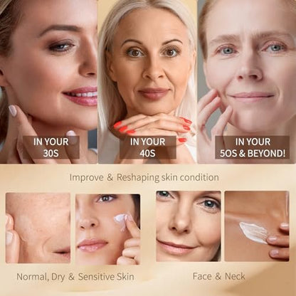 ULTIBELA Tighten and Lift Neck Cream – Deep Hydration Neck Firming Cream with Retinol, Collagen & Honey, Anti-Aging & Wrinkle Moisturizer for Face, Neck & Décolleté, 1.7 Fl Oz Avelisse