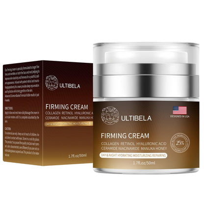 ULTIBELA Tighten and Lift Neck Cream – Deep Hydration Neck Firming Cream with Retinol, Collagen & Honey, Anti-Aging & Wrinkle Moisturizer for Face, Neck & Décolleté, 1.7 Fl Oz Avelisse