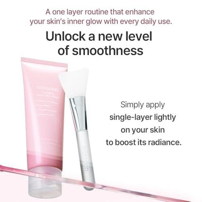 mixsoon Collagen Glass Skin Mask - Hydrating and Firming Collagen Wrapping Peel Off Mask, Low Molecular Face Mask, Radiant Smooth Finish for Glowing Skin, 80ml / 2.71 fl.oz. Korean Glass Skin Care Avelisse