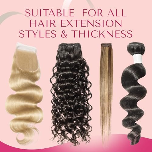 LUMORIA Hair Extension Tape (144 Tabs) – Clear, 1.6 x 0.3 Inch Pre-Cut Tabs for Tape In Extensions - görsel 6
