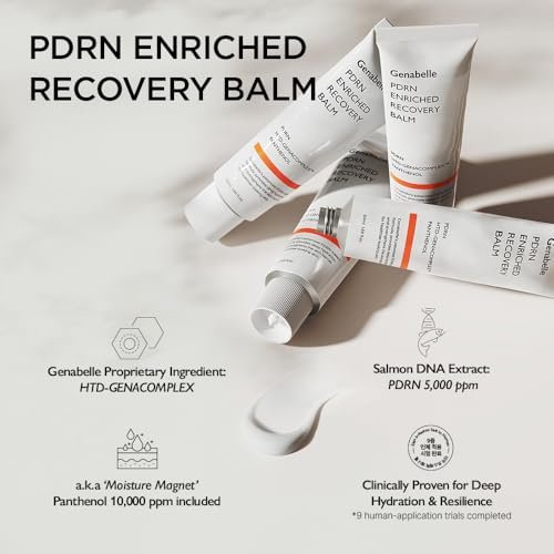 Genabelle PDRN Enriched Recovery Balm – 5,000 ppm PDRN & 10,000 ppm Panthenol Soothing Repair Cream for Sensitive Skin, Hydration & Barrier Strengthening, Glass Skin, Korean Skincare - 50ml (1.69 fl.oz) Avelisse