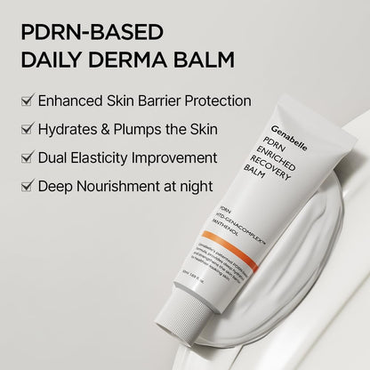 Genabelle PDRN Enriched Recovery Balm – 5,000 ppm PDRN & 10,000 ppm Panthenol Soothing Repair Cream for Sensitive Skin, Hydration & Barrier Strengthening, Glass Skin, Korean Skincare - 50ml (1.69 fl.oz) Avelisse