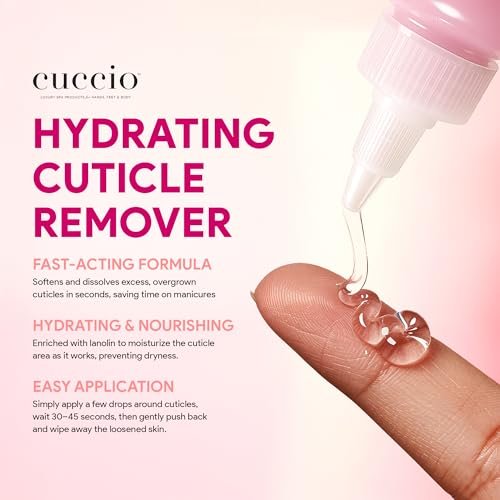 Cuccio Pro Hydrating Cuticle Remover 4 fl oz – Professional Fast-Acting Cuticle Softener & Remover for Dry, Rough Cuticles, Moisturizing Lanolin-Infused Formula for Healthy Nails - görsel 14