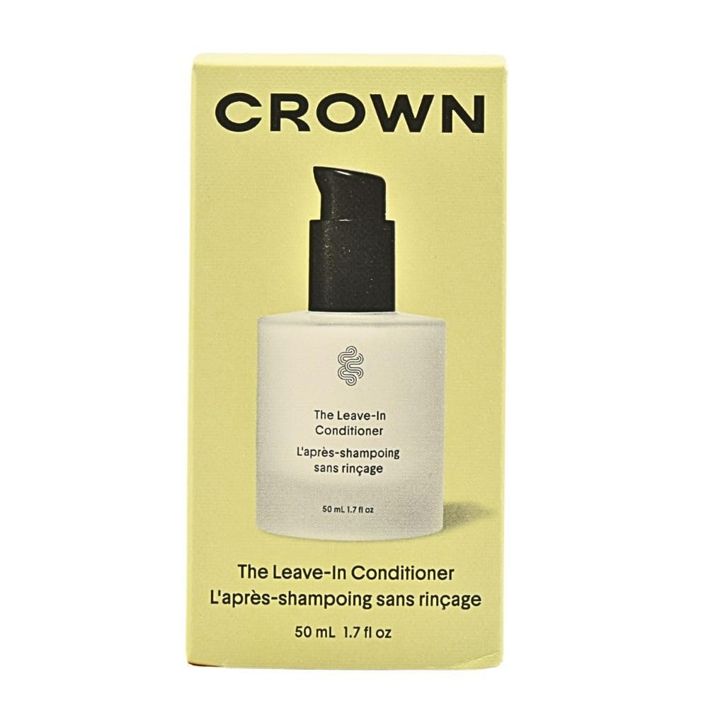 CROWN AFFAIR The Mini Leave-In Conditioner Cream 1.7 oz | Lightweight Hydrating Anti-Frizz Cream for Dry, Fine & Damaged Hair | Curl Enhancing, Heat Protectant, Vegan & Cruelty-Free Avelisse