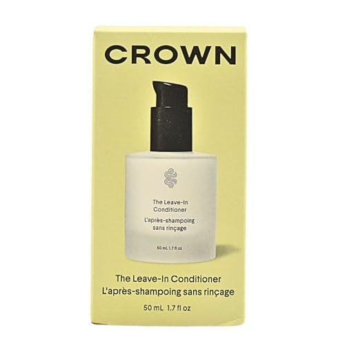 CROWN AFFAIR The Mini Leave-In Conditioner Cream 1.7 oz | Lightweight Hydrating Anti-Frizz Cream for Dry, Fine & Damaged Hair | Curl Enhancing, Heat Protectant, Vegan & Cruelty-Free Avelisse
