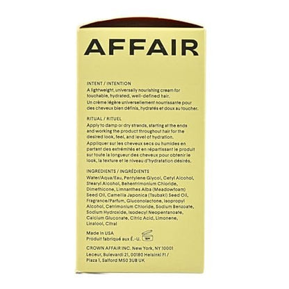CROWN AFFAIR The Mini Leave-In Conditioner Cream 1.7 oz | Lightweight Hydrating Anti-Frizz Cream for Dry, Fine & Damaged Hair | Curl Enhancing, Heat Protectant, Vegan & Cruelty-Free Avelisse