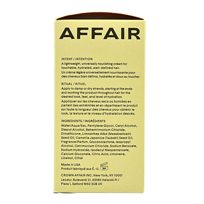 CROWN AFFAIR The Mini Leave-In Conditioner Cream 1.7 oz | Lightweight Hydrating Anti-Frizz Cream for Dry, Fine & Damaged Hair | Curl Enhancing, Heat Protectant, Vegan & Cruelty-Free Avelisse