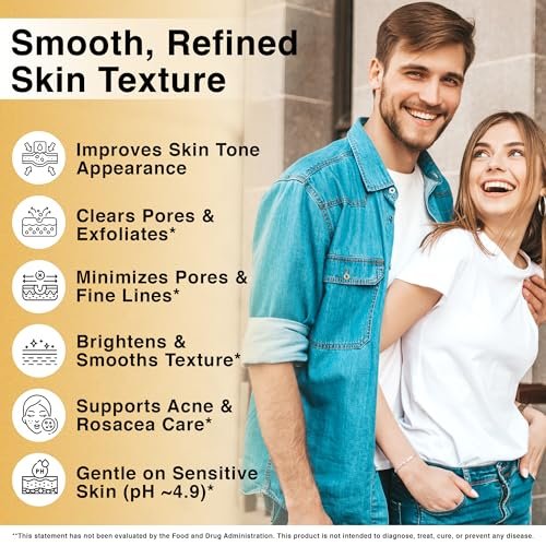 Foundation Skincare Azelaic Acid for Face 14% (1 Fl Oz) – Dermatologist Formula for Uneven and Blemish-Prone Skin, Supports Balanced Tone & Smooth Texture for Men & Women Avelisse