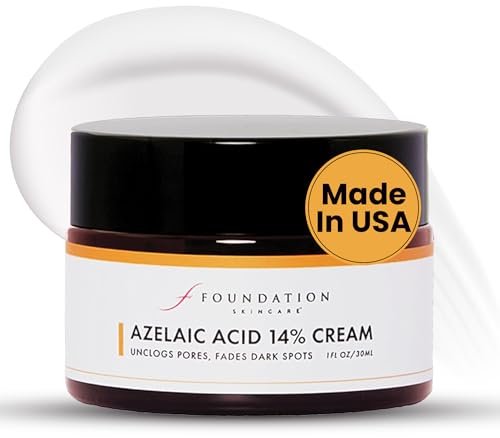 Foundation Skincare Azelaic Acid for Face 14% (1 Fl Oz) – Dermatologist Formula for Uneven and Blemish-Prone Skin, Supports Balanced Tone & Smooth Texture for Men & Women Avelisse