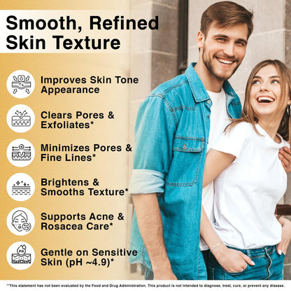 Foundation Skincare Azelaic Acid for Face 14% (1 Fl Oz) – Dermatologist Formula for Uneven and Blemish-Prone Skin, Supports Balanced Tone & Smooth Texture for Men & Women Avelisse