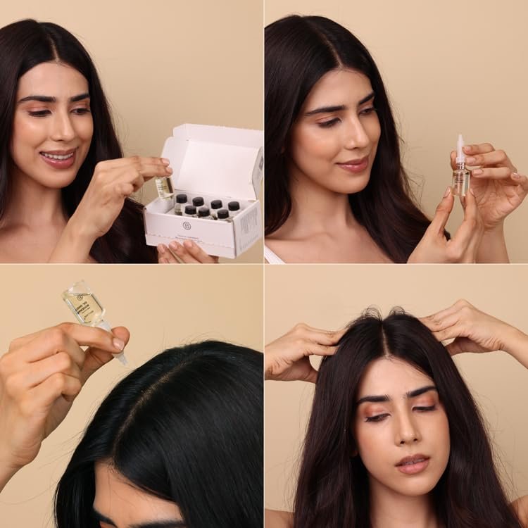 BRILLARE 20% Rosemary Oil Shots for Rapid Hair Growth – Improves Thickness, Controls Hair Fall, Nourishes Scalp – 100% Natural, Non-Greasy Hair Oil Shots for Men & Women (8-Pack) Avelisse