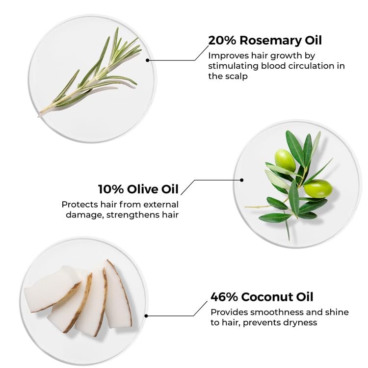 BRILLARE 20% Rosemary Oil Shots for Rapid Hair Growth – Improves Thickness, Controls Hair Fall, Nourishes Scalp – 100% Natural, Non-Greasy Hair Oil Shots for Men & Women (8-Pack) Avelisse