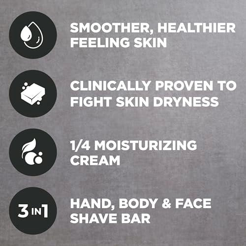 DOVE MEN+CARE Hand & Body Face + Shave Bar Sensitive Skin 6 Count, 3.75 oz Each - görsel 8