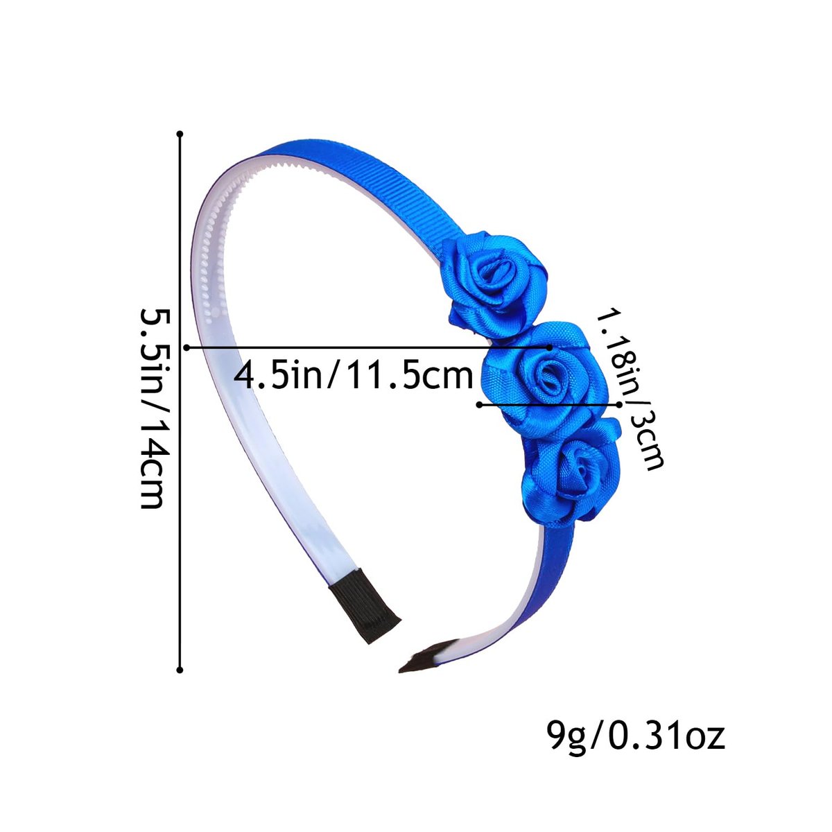 XIMA Fabric Rose Flower Headbands for Toddler Girls - 16 Pack Multiple Colors Hair Accessories - görsel 5