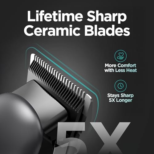 Yineel Professional Cordless Hair Clippers & Trimmer Set – Super Quiet LED Display, for Men, Women, Kids & Pets - görsel 8
