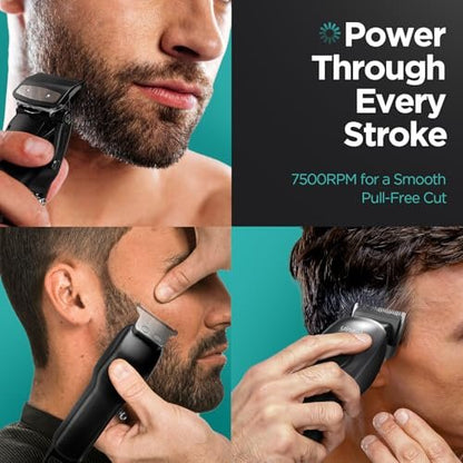 Yineel Professional Cordless Hair Clippers & Trimmer Set – Super Quiet LED Display, for Men, Women, Kids & Pets