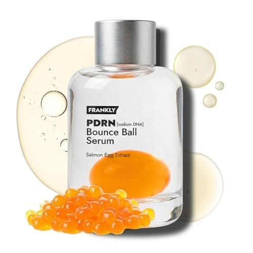 FRANKLY Salmon PDRN Bounce Ball Serum – 99% Pure Salmon DNA PDRN for Post Microneedling Recovery, Redness & Damaged Skin Repair | Glass Skin Korean Skincare | Lightweight, Non Sticky | 1.01 fl oz - görsel 2