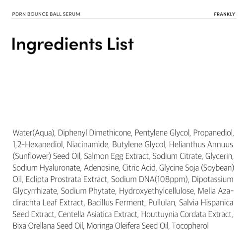 FRANKLY Salmon PDRN Bounce Ball Serum – 99% Pure Salmon DNA PDRN for Post Microneedling Recovery, Redness & Damaged Skin Repair | Glass Skin Korean Skincare | Lightweight, Non Sticky | 1.01 fl oz - görsel 18