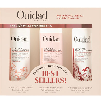 Ouidad Advanced Climate Control Heat & Humidity Styling Kit – Anti-Frizz Curly Hair Products for Flexible, Long-Lasting Hold Avelisse