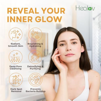 Kojic Acid Serum – Dark Spot Remover & Skin Brightener for Face & Body – Hyperpigmentation Treatment, Acne Scars, Even Tone – Glow Serum