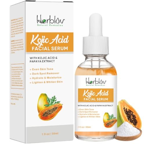 Kojic Acid Serum – Dark Spot Remover & Skin Brightener for Face & Body – Hyperpigmentation Treatment, Acne Scars, Even Tone – Glow Serum - görsel 2