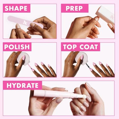 Olive & June Quick Dry Nail Polish - Speed Gloss Topcoat - Fast-Drying, Smudgeproof, 15-Free Vegan Formula - Salon-Quality Manicure at Home - 0.46 Fl Oz