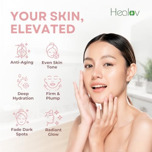 Healov PDRN Serum – Rejuvenating Peptide Face Serum with Salmon DNA for Anti-Aging, Hydration, Collagen Boost, and Barrier Repair – Brightening Daily Skincare for Dark Spots and Uneven Tone - görsel 5