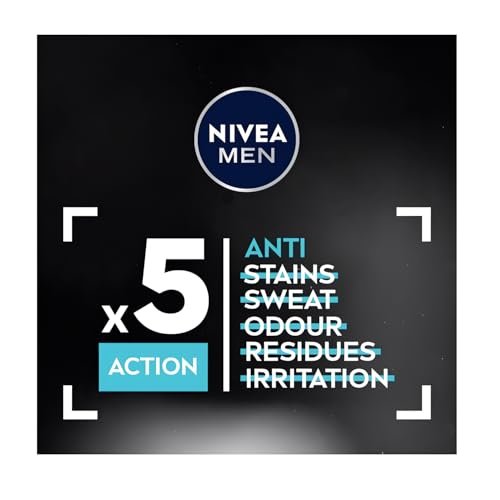 NIVEA Men Invisible for Black & White Original Deodorant Spray 150ml - No White Marks or Yellow Stains, Fresh Scent, Quick-Dry (Pack of 2) Avelisse