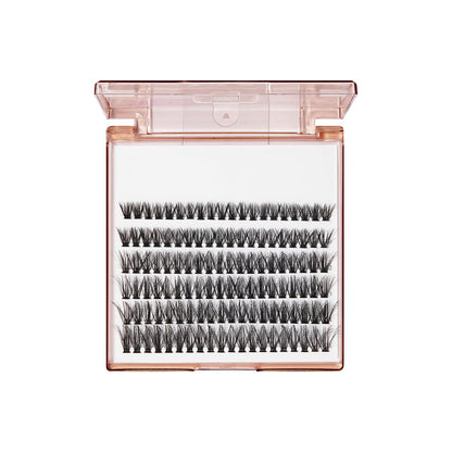 BeBlinky False Eyelashes Lash Extension Kit 08 – 120 Voluminous Clusters 9mm-16mm, Narrow Band, Easy Apply & Remove, No Damage to Natural Lashes Avelisse