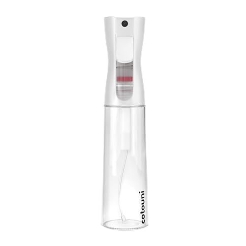 Cotouni Continuous Spray Bottle for Hair Care, Hydrating Skin Care, Plant Mister, Ironing & Cleaning – 10.1 fl oz Clear Glass - görsel 2