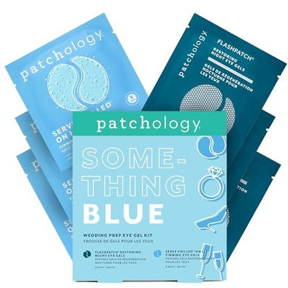 Patchology Bridal Shower Gift Box – Something Blue Cooling Under Eye Patches with Peptides & Bakuchiol for Depuffing & Firming | Wedding Skincare Gift Set Avelisse