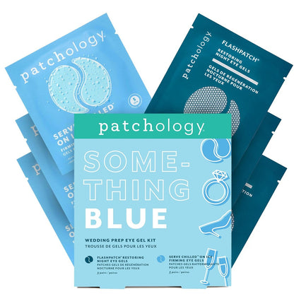 Patchology Bridal Shower Gift Box – Something Blue Cooling Under Eye Patches with Peptides & Bakuchiol for Depuffing & Firming | Wedding Skincare Gift Set Avelisse