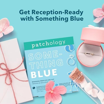 Patchology Bridal Shower Gift Box – Something Blue Cooling Under Eye Patches with Peptides & Bakuchiol for Depuffing & Firming | Wedding Skincare Gift Set Avelisse