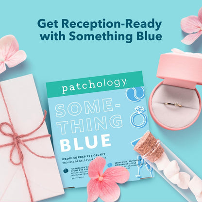 Patchology Bridal Shower Gift Box – Something Blue Cooling Under Eye Patches with Peptides & Bakuchiol for Depuffing & Firming | Wedding Skincare Gift Set Avelisse