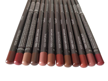 12-Piece Ultra Fine Lip & Eye Liner Set - Brown Collection