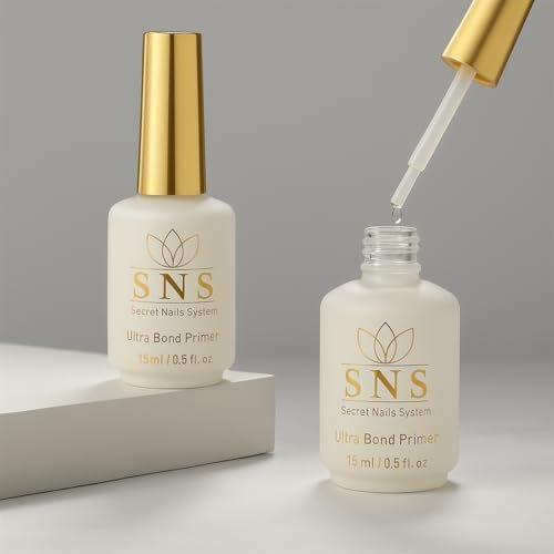 Ultra Bond Primer SNS Secret Nails System - Long-Lasting & Low-Odor Nail Prep Bond Primer for Nail Polish, Gel & Acrylic - Nail Care Product for Professional Salons & Home Manicures & Pedicures, 15 ml - görsel 6