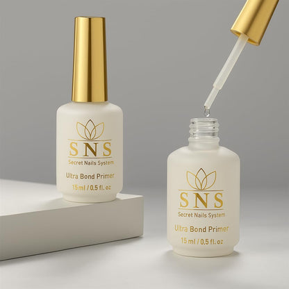 Ultra Bond Primer SNS Secret Nails System - Long-Lasting & Low-Odor Nail Prep Bond Primer for Nail Polish, Gel & Acrylic - Nail Care Product for Professional Salons & Home Manicures & Pedicures, 15 ml