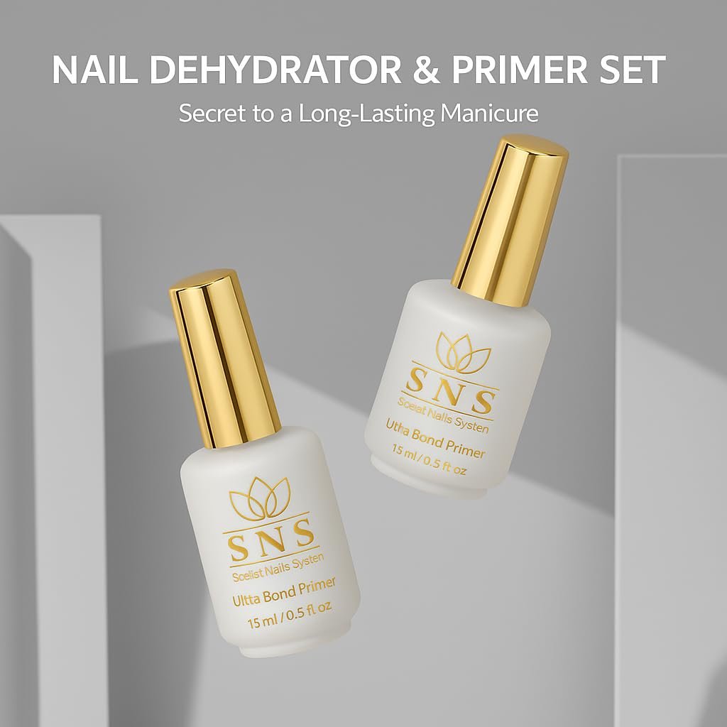 Ultra Bond Primer SNS Secret Nails System - Long-Lasting & Low-Odor Nail Prep Bond Primer for Nail Polish, Gel & Acrylic - Nail Care Product for Professional Salons & Home Manicures & Pedicures, 15 ml - görsel 9