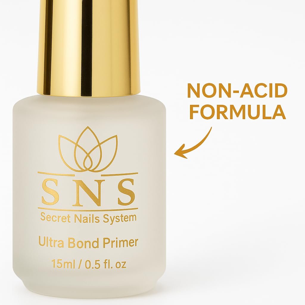 Ultra Bond Primer SNS Secret Nails System - Long-Lasting & Low-Odor Nail Prep Bond Primer for Nail Polish, Gel & Acrylic - Nail Care Product for Professional Salons & Home Manicures & Pedicures, 15 ml - görsel 3